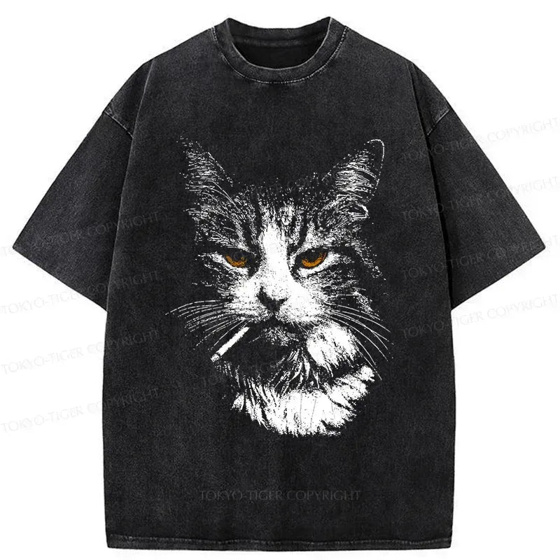 Vintage Ukiyo-e Cat T-Shirt On Sale