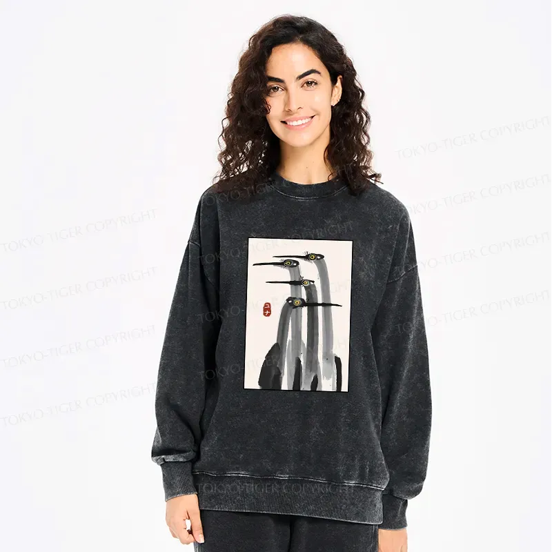 Unisex Japanese Art Sweatshirt for Daily Wear