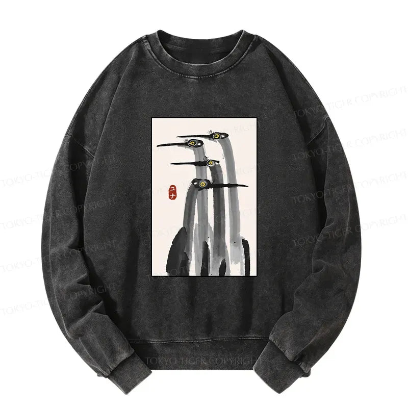 Unisex Japanese Art Sweatshirt for Daily Wear