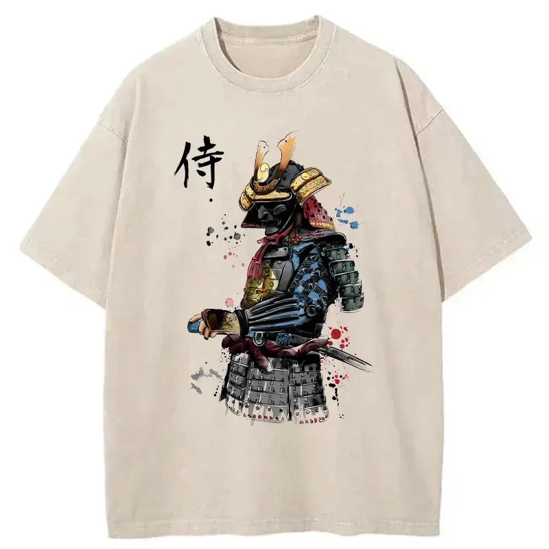 Unisex Vintage Samurai T-Shirt with Free Shipping