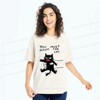 Kyoto-Lion Accept This Cat Washed T-Shirt