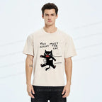 Kyoto-Lion Accept This Cat Washed T-Shirt