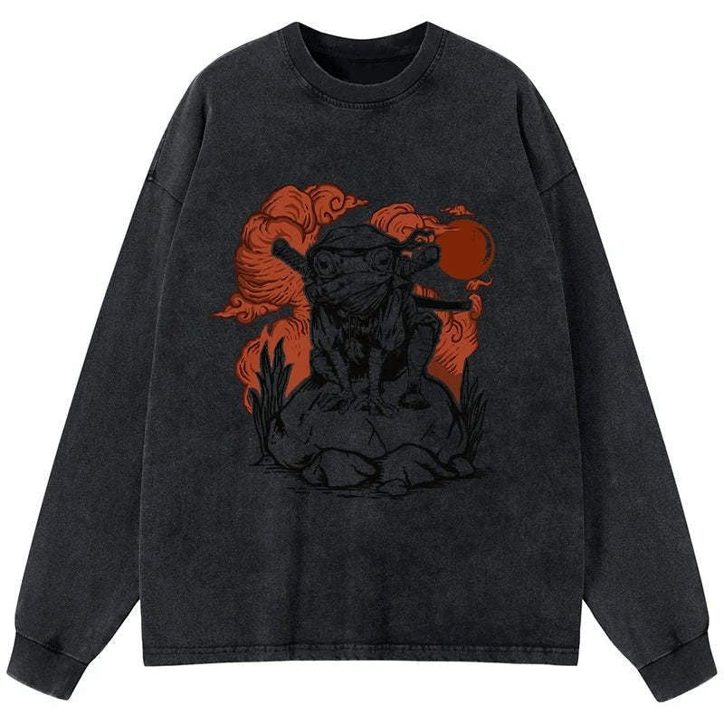 Washed Japanese Streetwear for Daily Wear