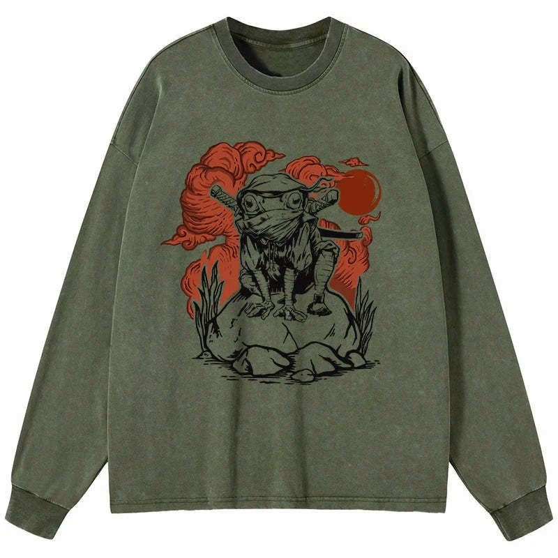 Washed Japanese Streetwear for Daily Wear