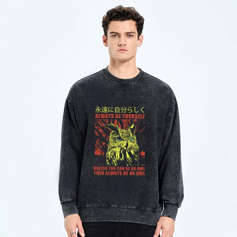 Kyoto-Lion Always Be Yourself Japanese Washed Sweatshirt
