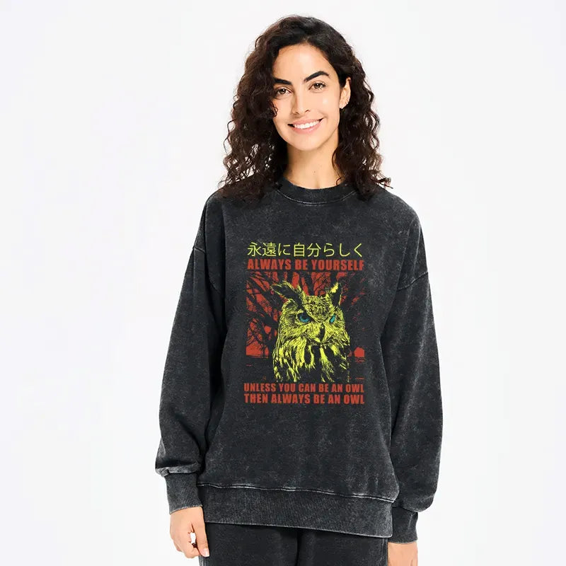 Kyoto-Lion Always Be Yourself Japanese Washed Sweatshirt