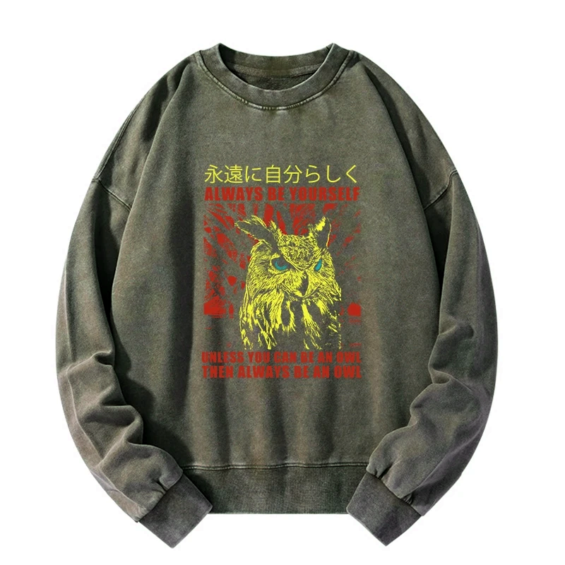 japanese washed sweatshirt for everyday
