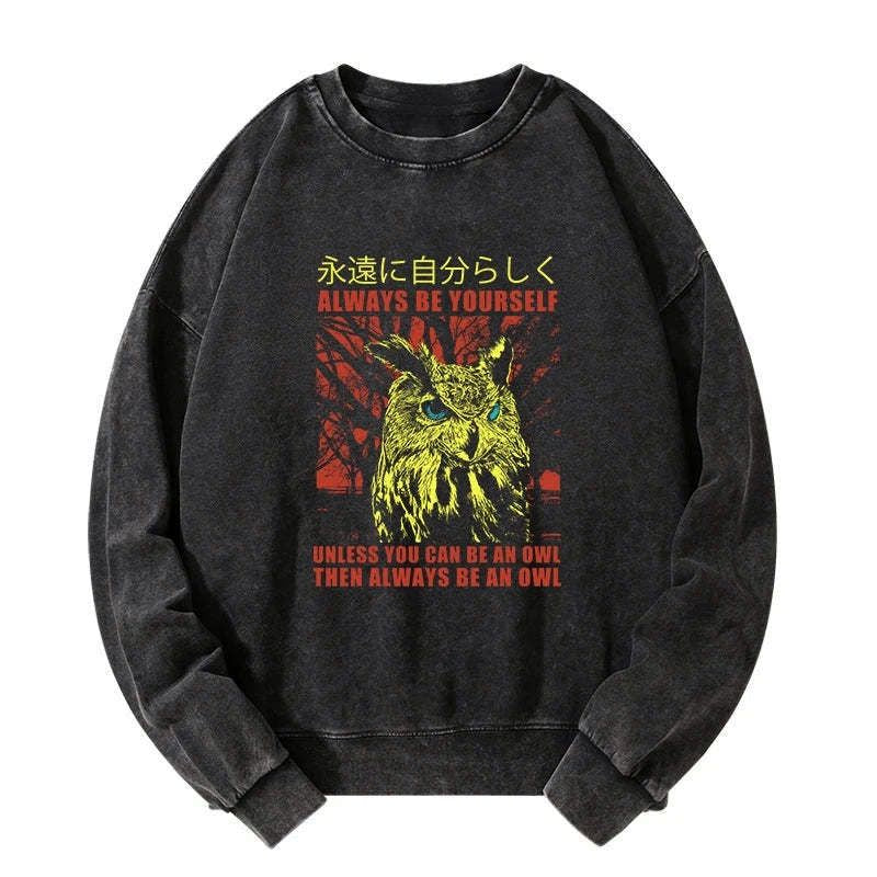 japanese washed sweatshirt for everyday