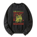 japanese washed sweatshirt for everyday