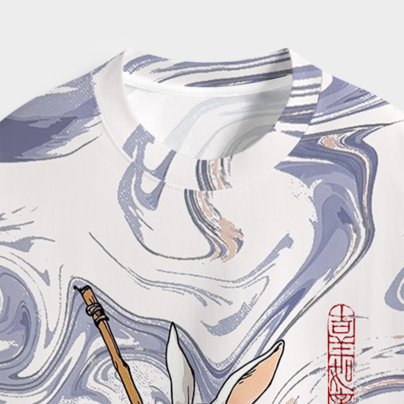 Kyoto-Lion The Odd Bunny Samurai All-Over Print T-Shirt