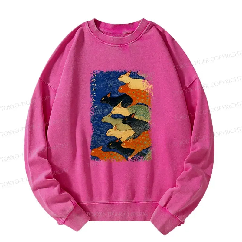 Japanese Washed Sweatshirt for Daily Wear