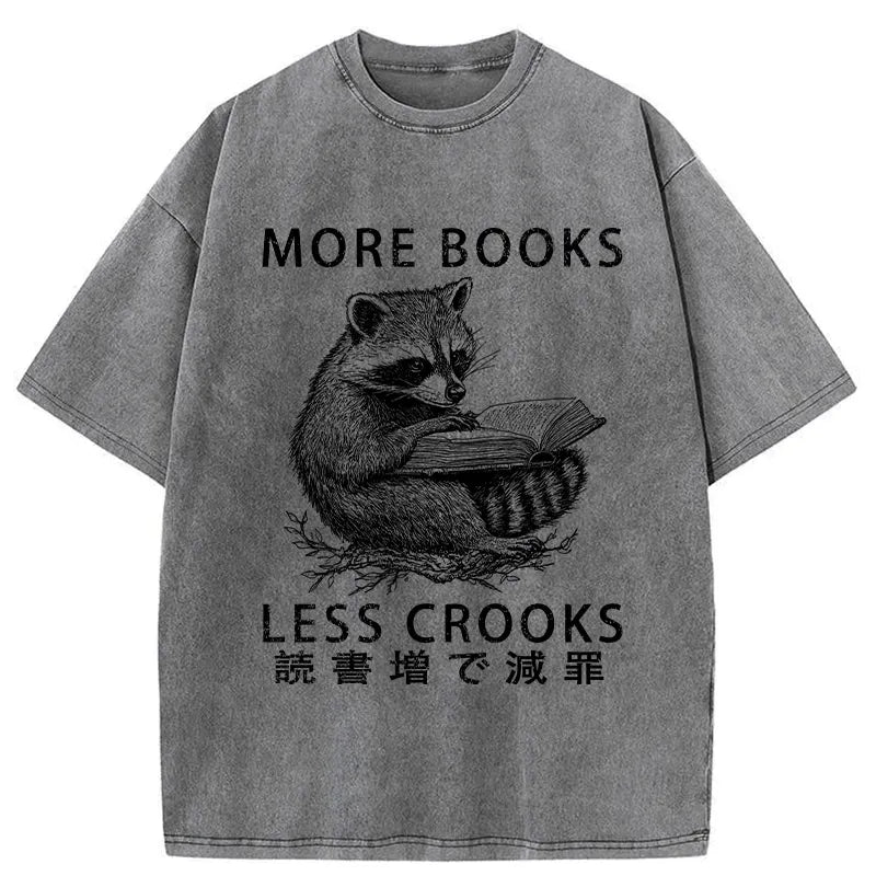 more books less crooks funny t-shirt gift idea