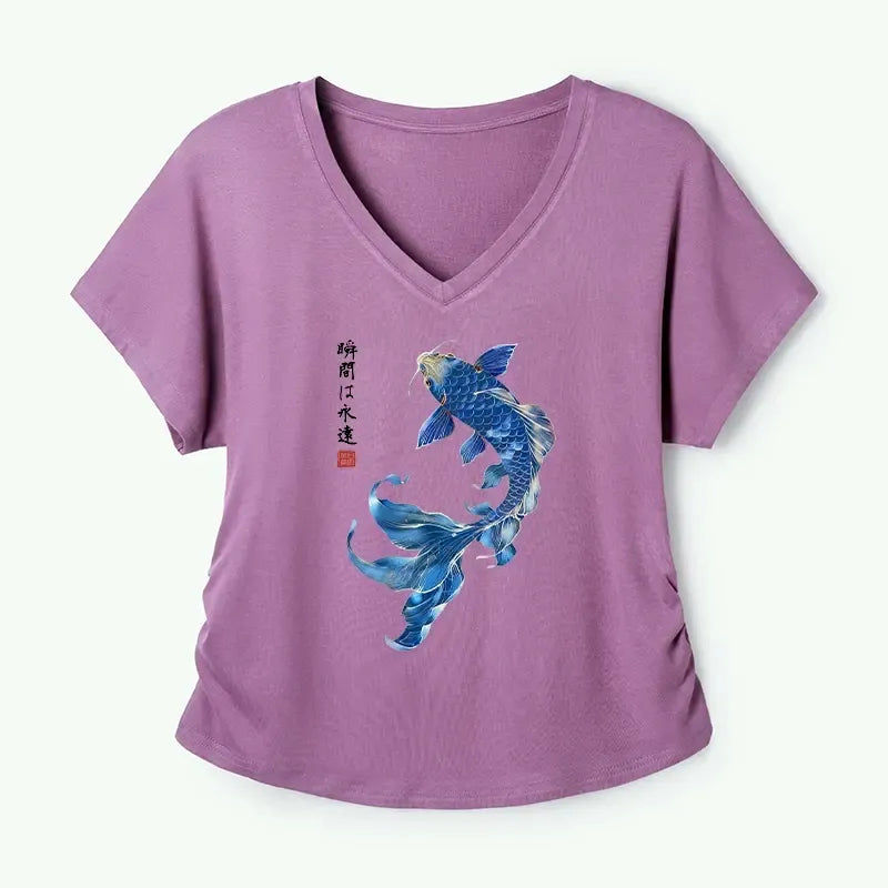 Japanese Koi Tee for Summer Vacation
