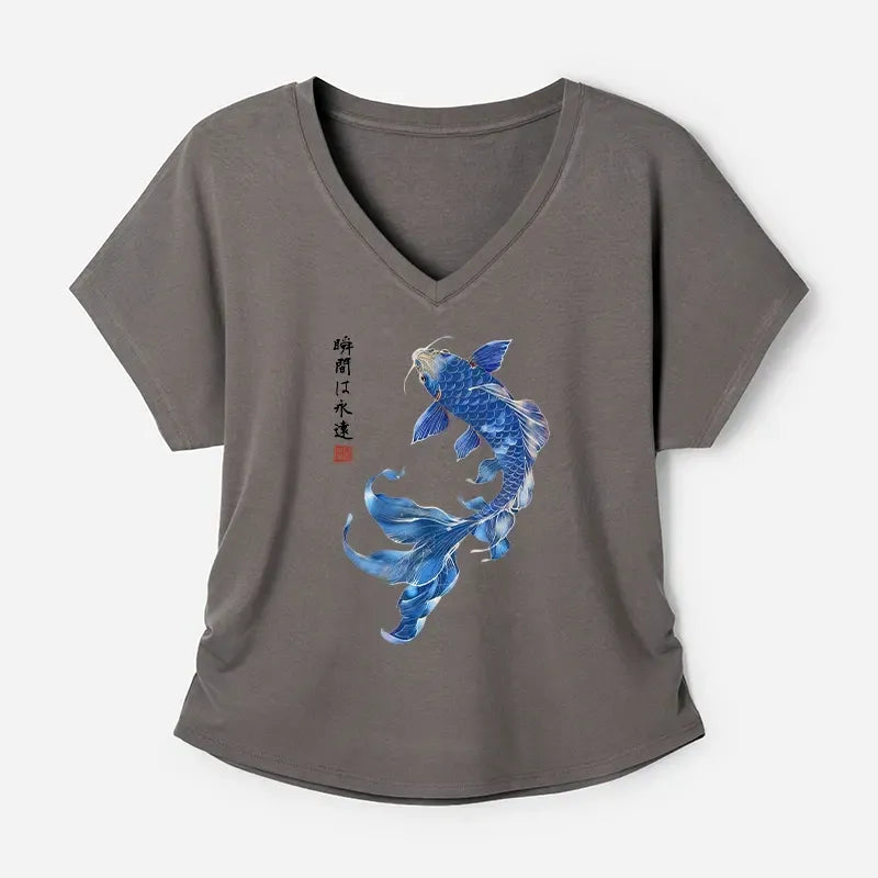 Japanese Koi Tee for Summer Vacation