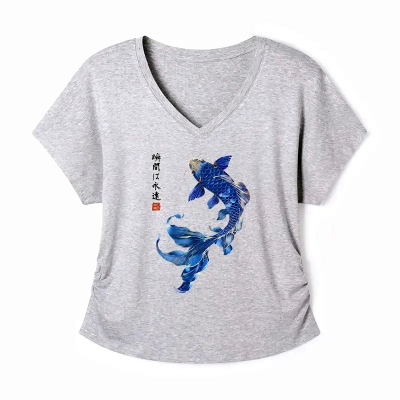 Koi Fish Art T-Shirt for Women