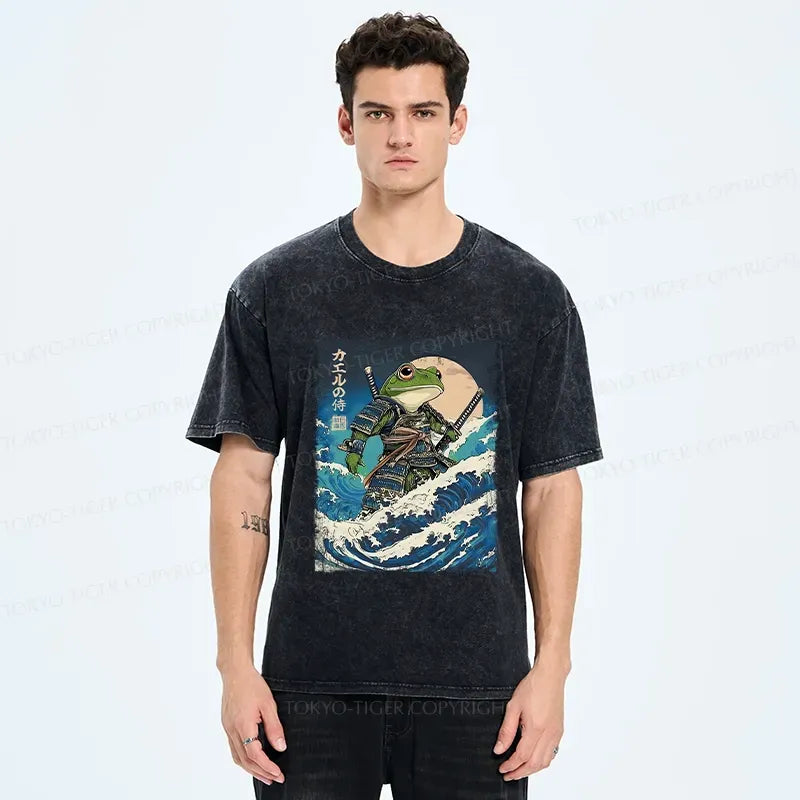 Great wave washed t-shirt on sale