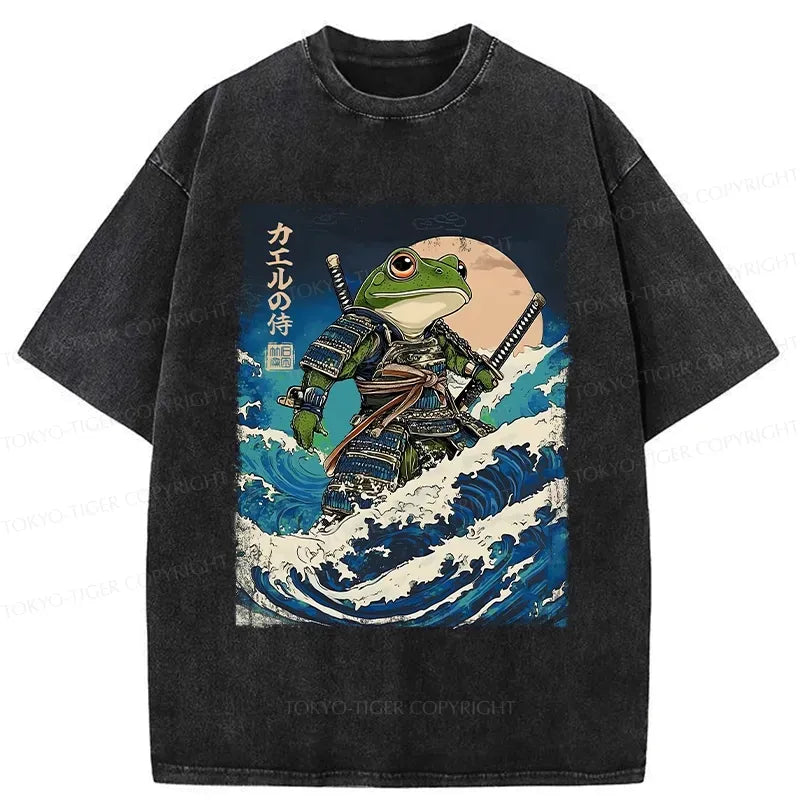 Great wave washed t-shirt on sale