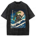 Great wave washed t-shirt on sale