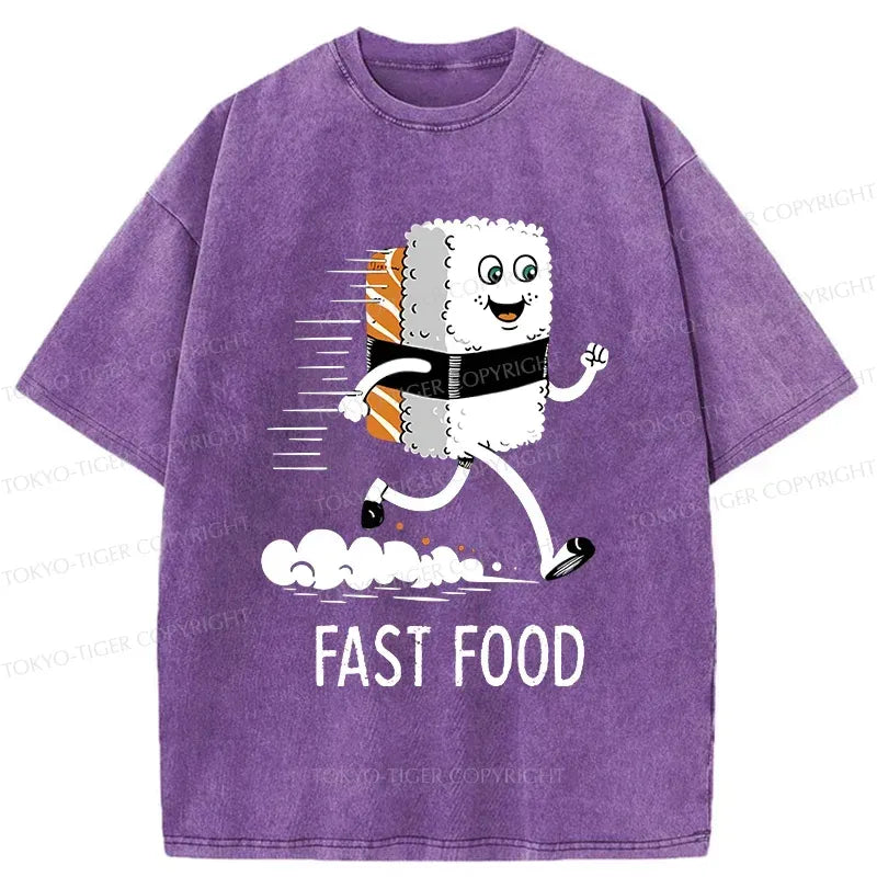 Kyoto-Lion Running Sushi Washed T-Shirt