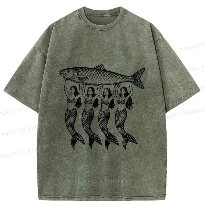 Japanese Washed T-Shirt for Daily Wear