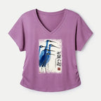 modal women's t-shirt with dolman sleeves
