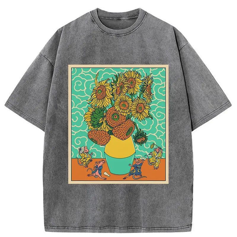 Unisex washed cotton t-shirt best seller