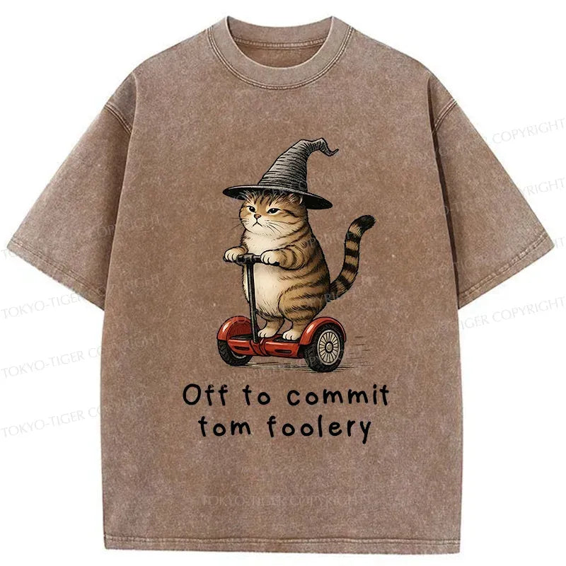 Segway Style Cat Shirt for Streetwear