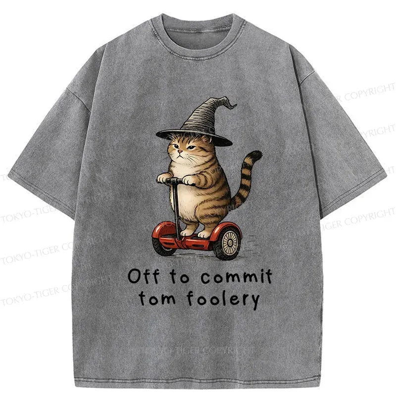 Segway Style Cat Shirt for Streetwear