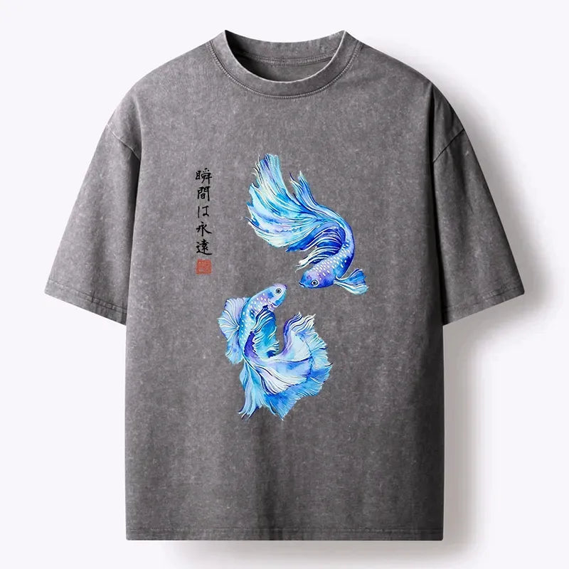 Japanese Watercolor Betta Fish T-Shirt
