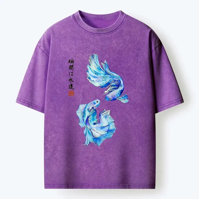 Japanese Watercolor Betta Fish T-Shirt