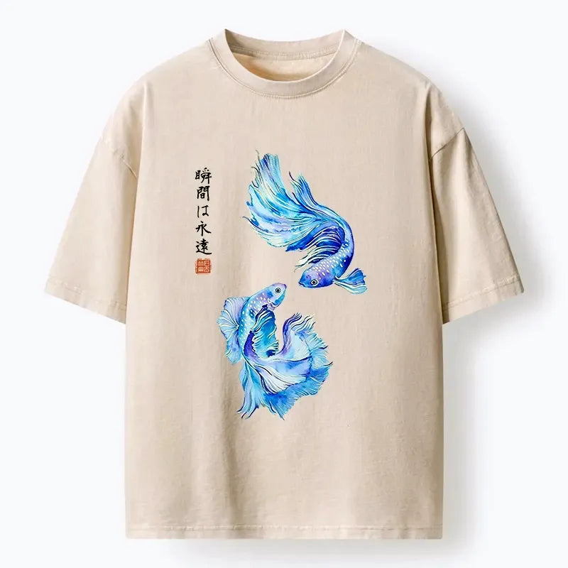 Japanese Watercolor Betta Fish T-Shirt