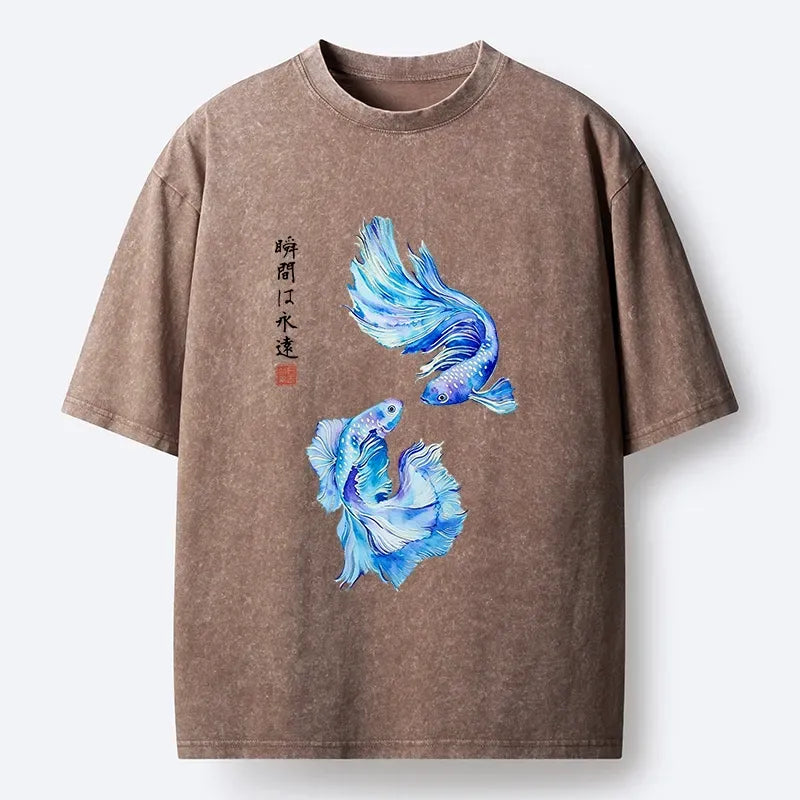 Japanese Watercolor Betta Fish T-Shirt