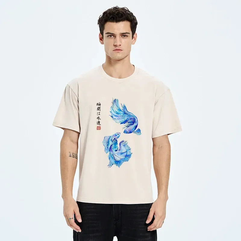 Japanese Watercolor Betta Fish T-Shirt