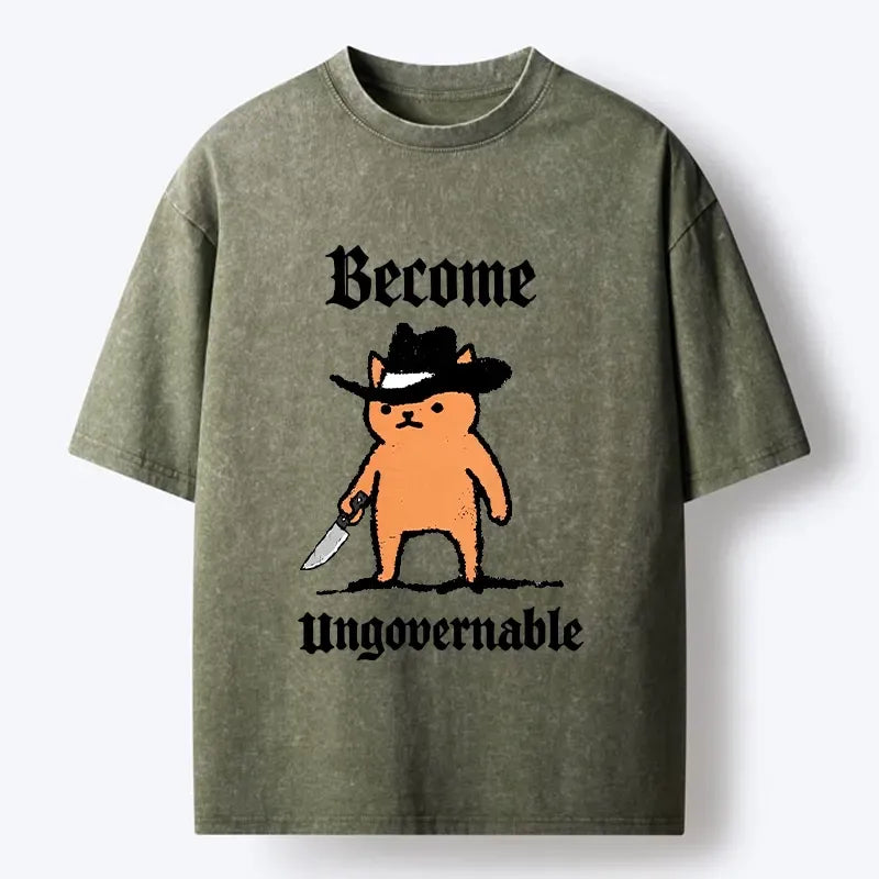 Funny Cowboy Cat Meme T-Shirt