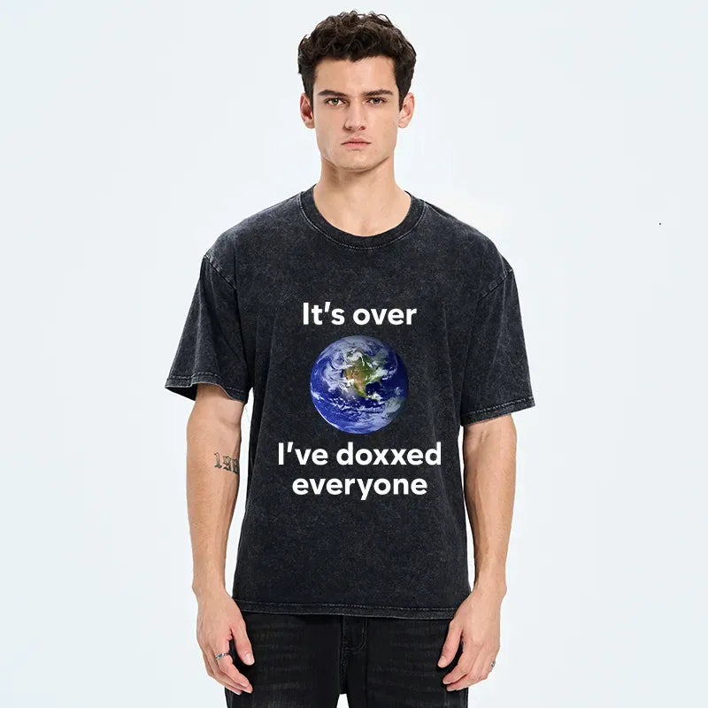 Kyoto-Lion Expose Everyone's Locations Washed T-Shirt