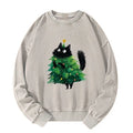 Kyoto-Lion Washed Sweatshirt for Daily Wear