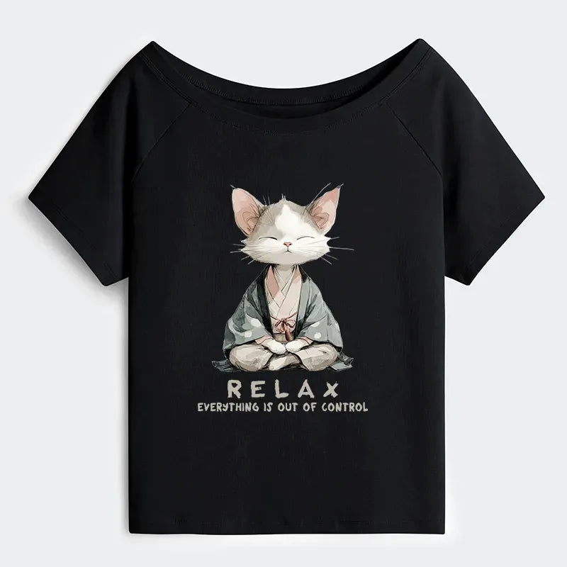 Relaxed Fit Cat Tee for Daily Wear
