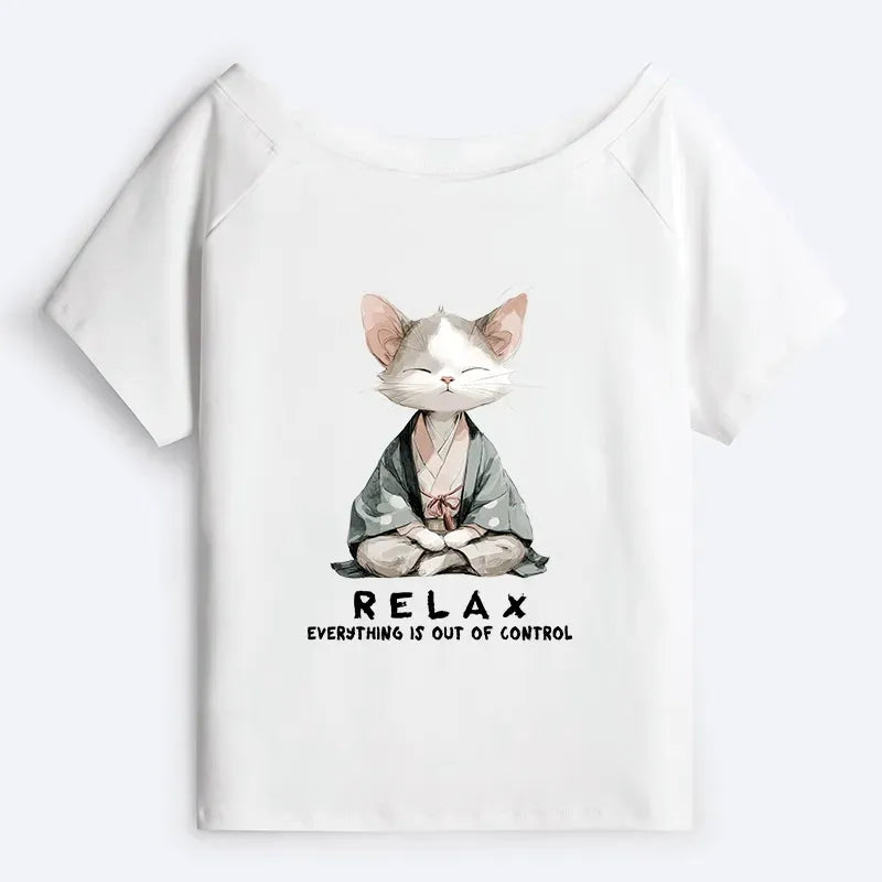Relaxed Fit Cat Tee for Daily Wear
