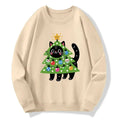 vintage japanese cat christmas sweatshirt gift