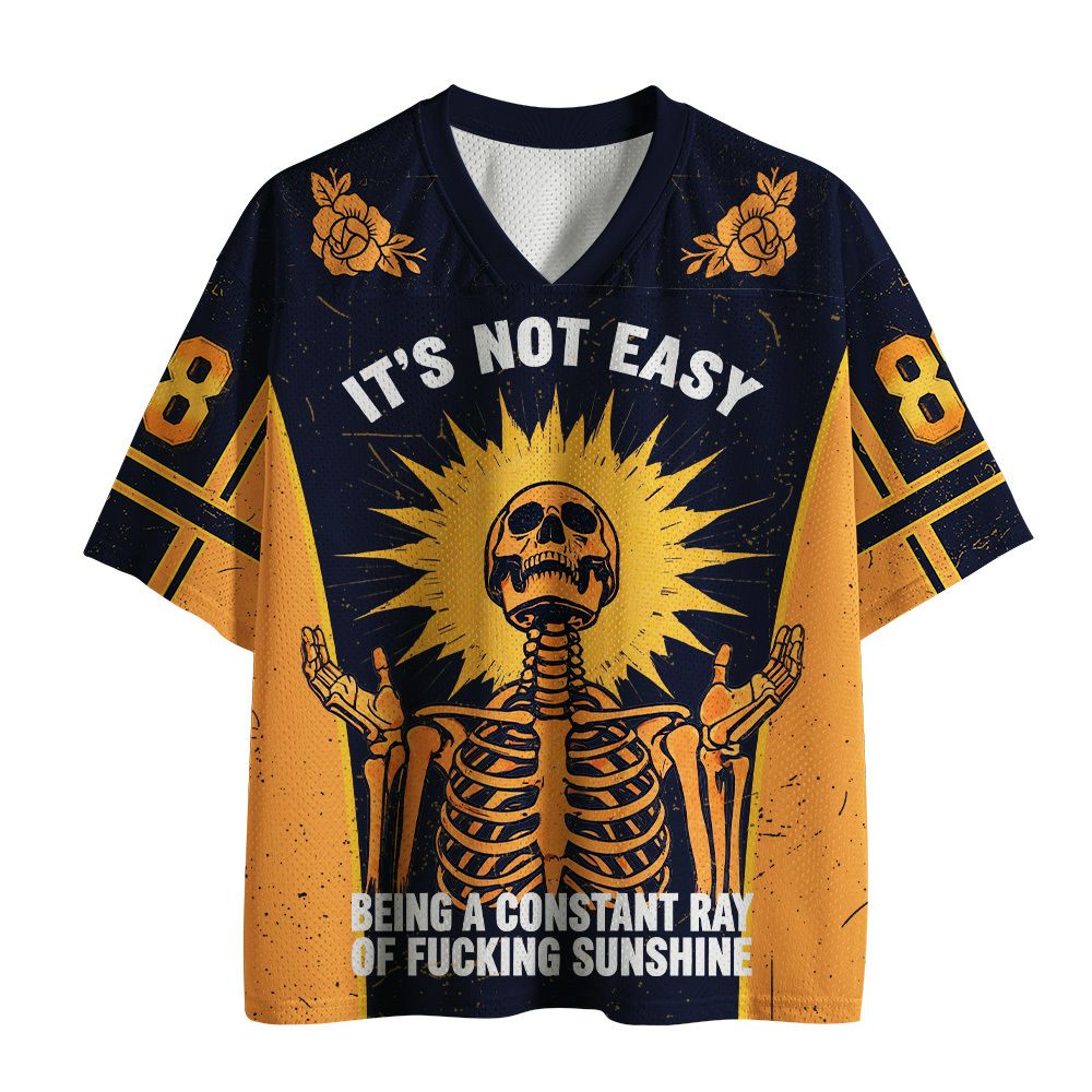 Kyoto-Lion Shining Funny Skeleton Mesh Jersey