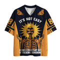 Kyoto-Lion Shining Funny Skeleton Mesh Jersey