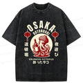 Washed Japanese Streetwear T-Shirt for Daily Wear