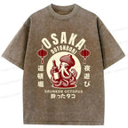 Retro Osaka Octopus T-Shirt for Gift Idea