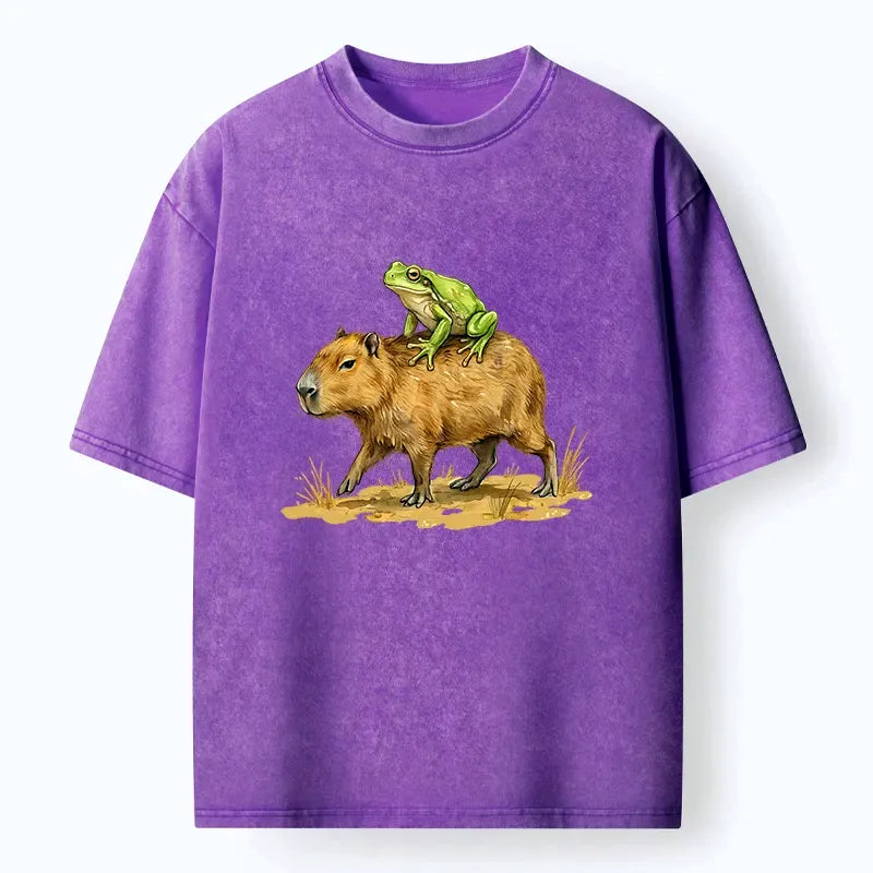 Japanese Vintage Frog Capybara Tee