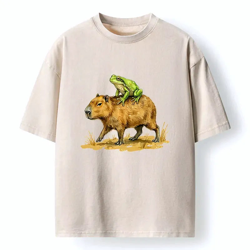 Japanese Vintage Frog Capybara Tee
