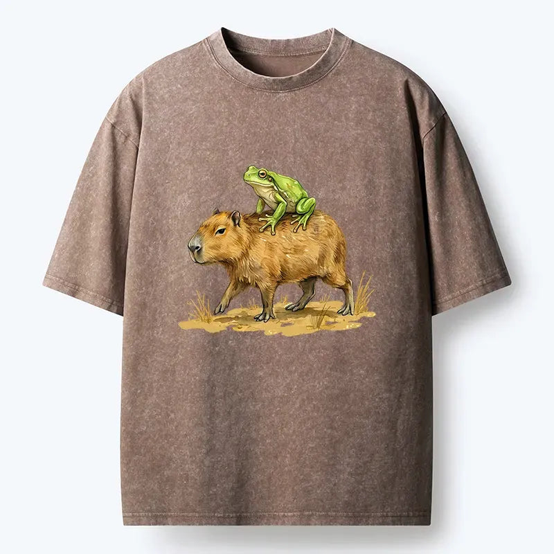 Japanese Vintage Frog Capybara Tee