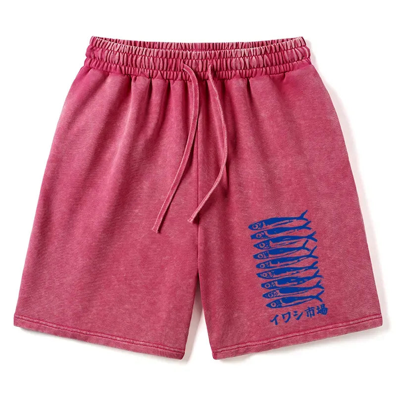 Japanese Washed Shorts with Free Shipping