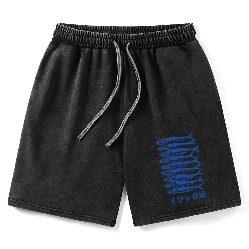 Japanese Washed Shorts with Free Shipping