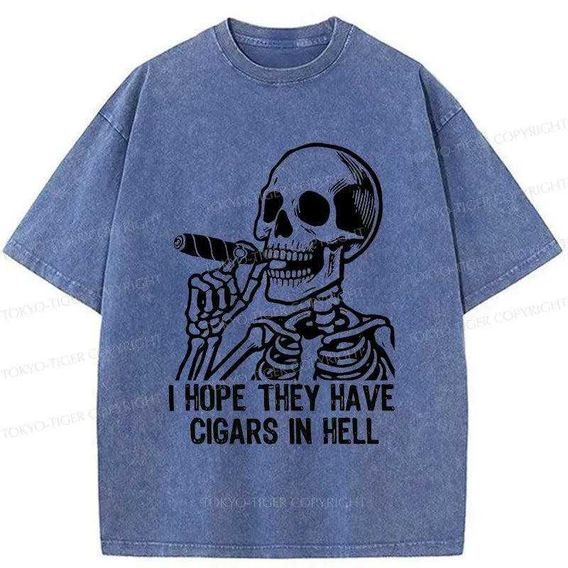 unisex skeleton cigar print tee best seller