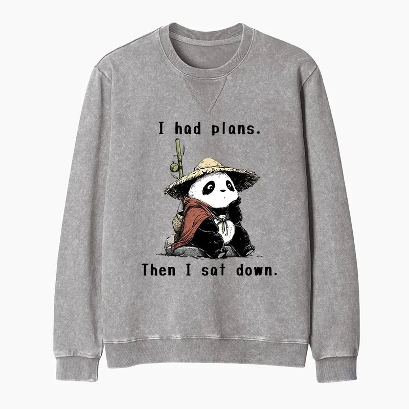 Maybe Later Panda Sweatshirt for Women